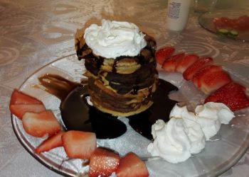 פנקייק טעים עם פצפוצי שוקולד