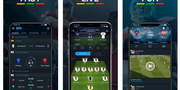 אפליקציית הספורט 365 סקורס